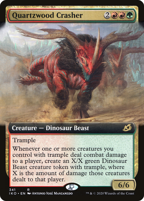 Quartzwood Crasher (IKO-341) - rare: (Extended Art) - Foil