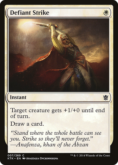 Defiant Strike (KTK-007) - common - Foil