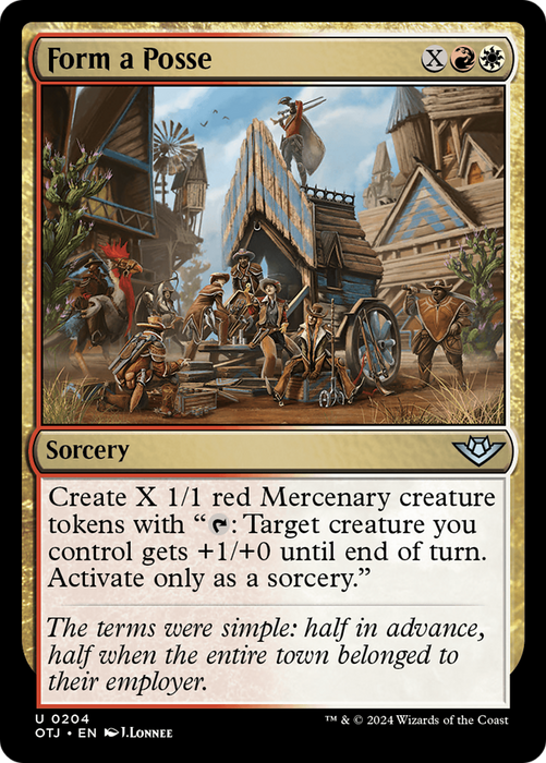 Form a Posse (OTJ-204) - uncommon - Foil