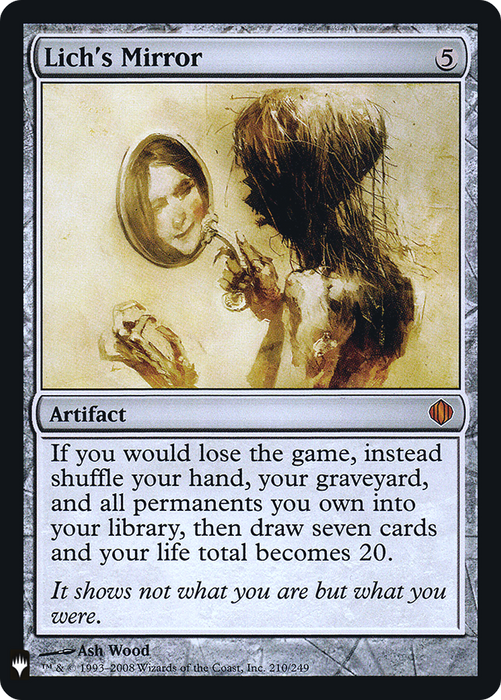 Lich's Mirror (LIST-ALA-210) - mythic - Foil