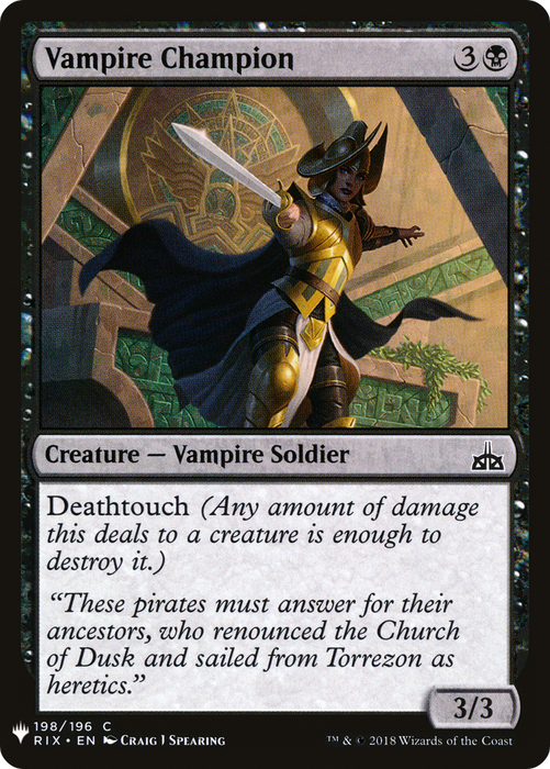 Vampire Champion (LIST-RIX-198) - common