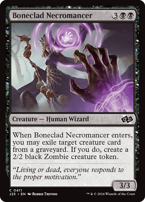 Boneclad Necromancer (J25-411) - common