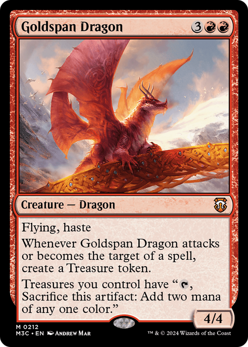 Goldspan Dragon (M3C-212) - mythic