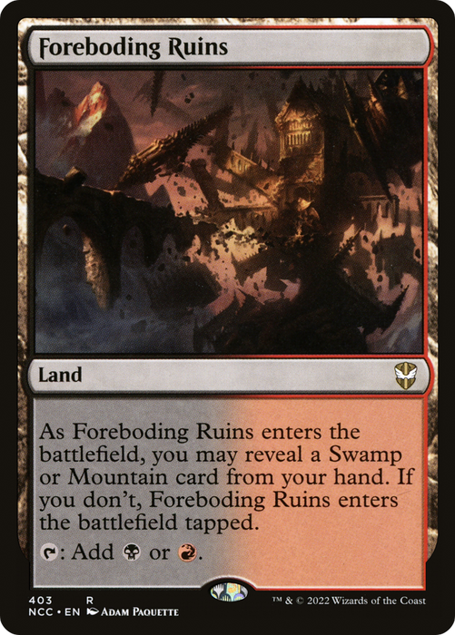Foreboding Ruins (NCC-403) - rare