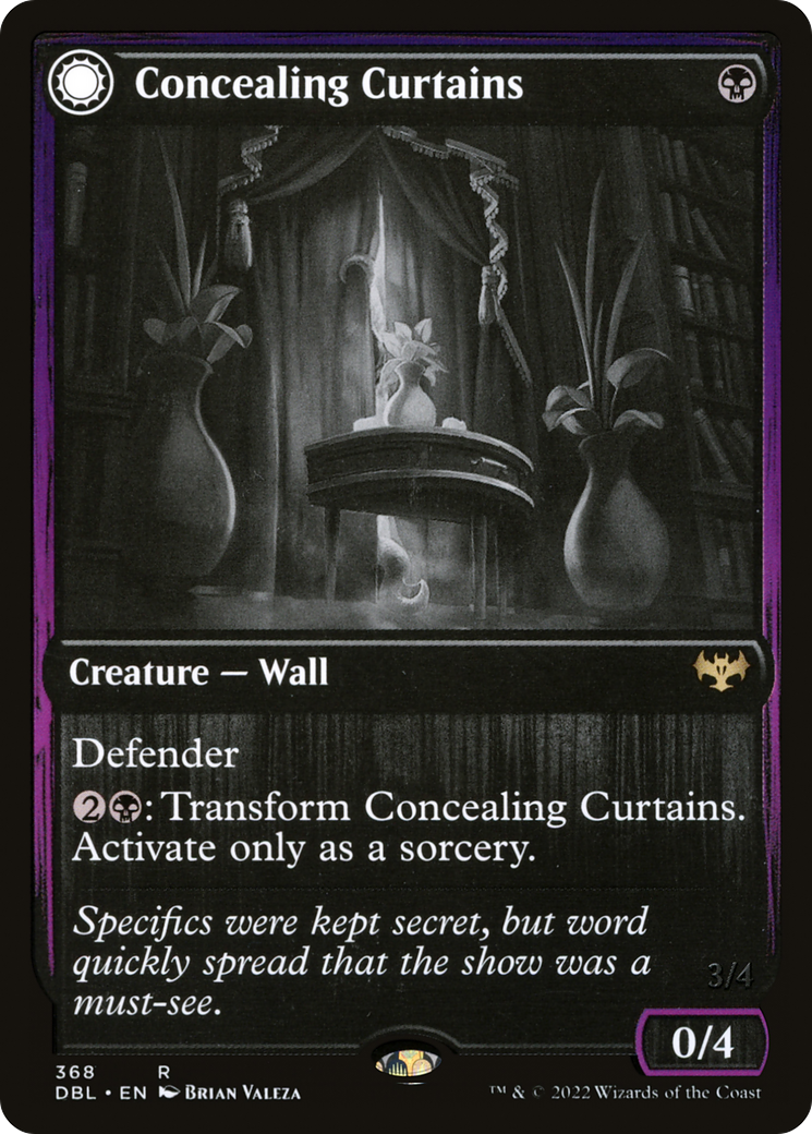 Concealing Curtains // Revealing Eye (DBL-368) - rare: (Double Faced Transform)
