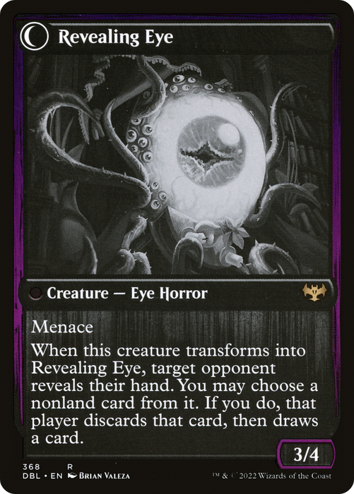 Concealing Curtains // Revealing Eye (DBL-368) - rare: (Double Faced Transform)