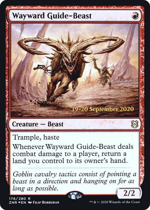 Wayward Guide-Beast (PRE-176S) - rare - Foil
