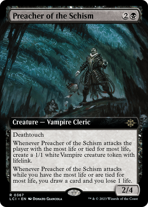 Preacher of the Schism (LCI-367) - rare: (Extended Art) - Foil