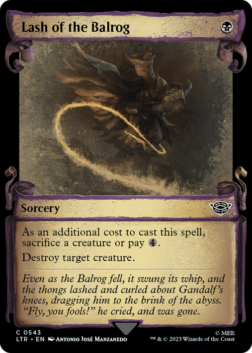 Lash of the Balrog (LTR-543) - common: (Showcase)