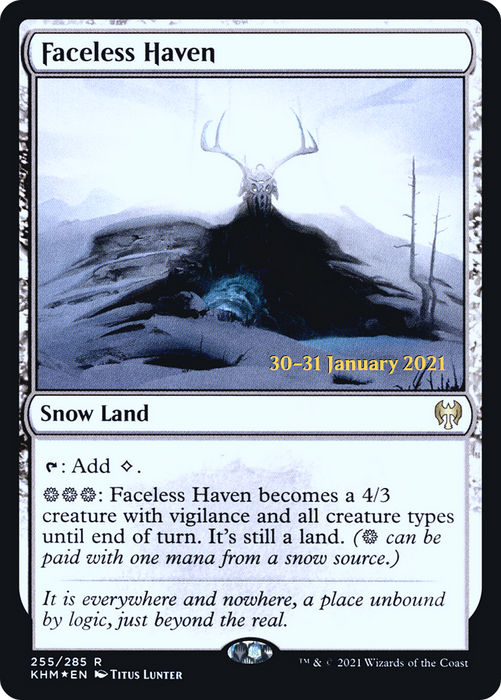 Faceless Haven (PRE-255S) - rare: (snow) - Foil