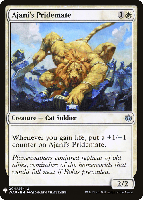Ajani's Pridemate (LIST-WAR-4) - uncommon