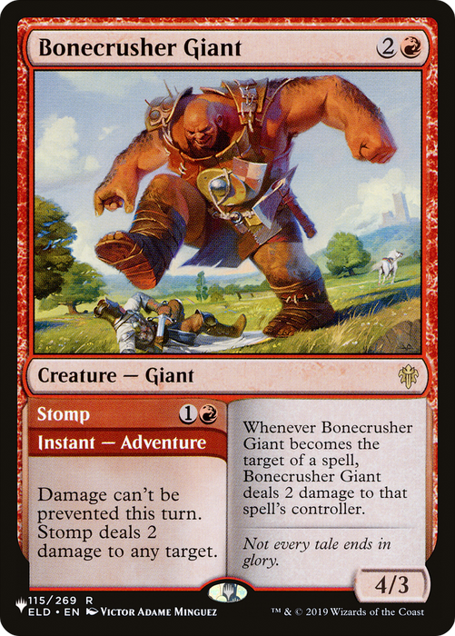 Bonecrusher Giant // Stomp (LIST-ELD-115) - rare