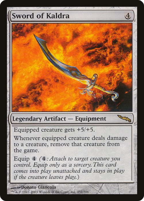 Sword of Kaldra (MRD-251) - rare - Foil