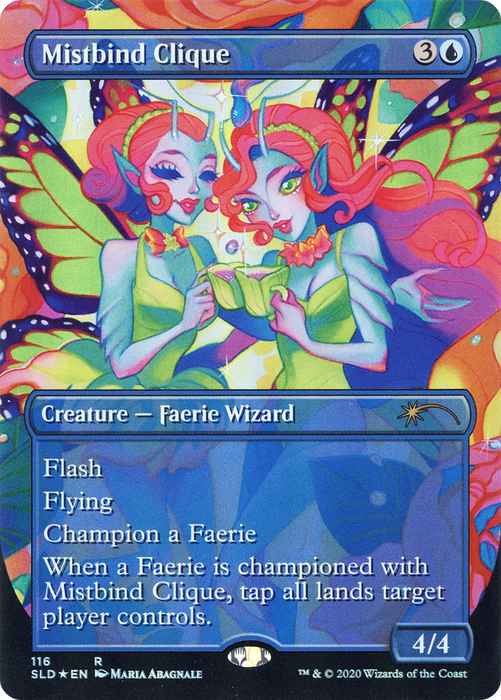 Mistbind Clique (SLD-116) - rare (Borderless) - Foil