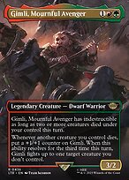 Gimli, Mournful Avenger (LTR-436) - rare (Borderless) - Foil