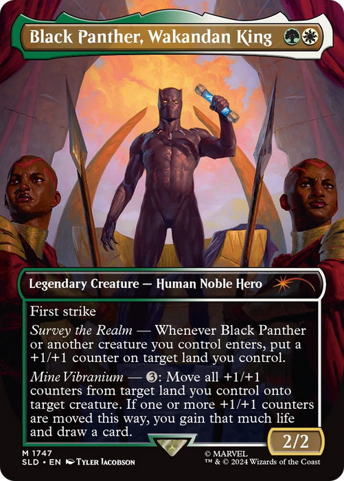 Black Panther, Wakandan King (SLD-1747) - mythic (Borderless)