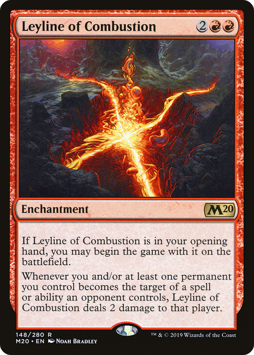 Leyline of Combustion (M20-148) - rare - Foil