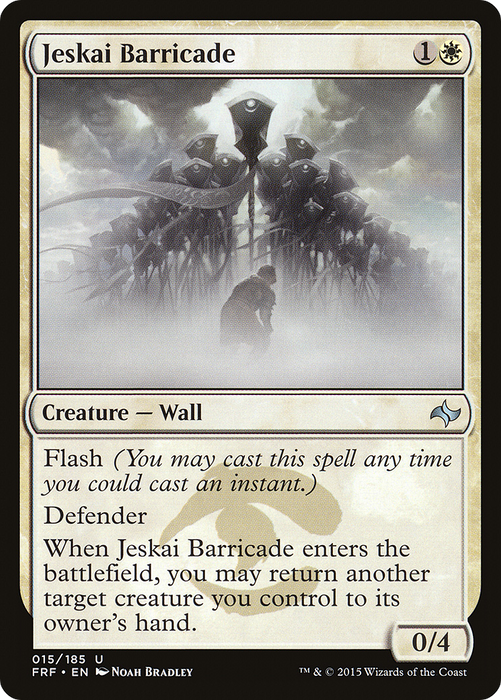 Jeskai Barricade (FRF-015) - uncommon - Foil
