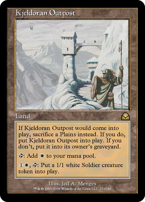Kjeldoran Outpost (ME2-233) - rare - Foil