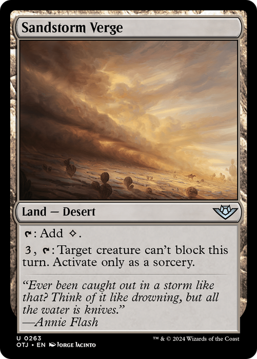 Sandstorm Verge (OTJ-263) - uncommon - Foil