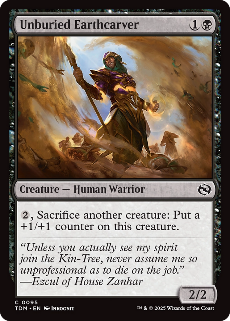 Unburied Earthcarver (TDM-095) - common - Foil