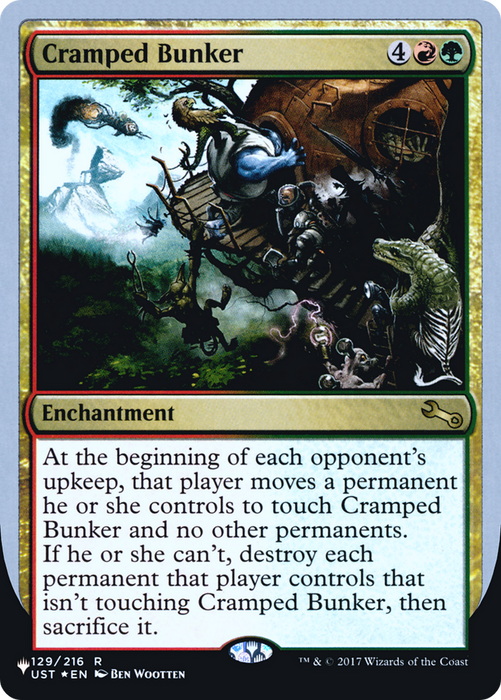 Cramped Bunker (LIST-045) - rare - Foil