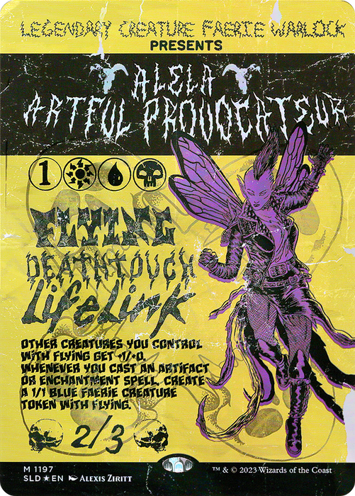 Alela, Artful Provocateur (SLD-1197) - mythic (Borderless) - Foil