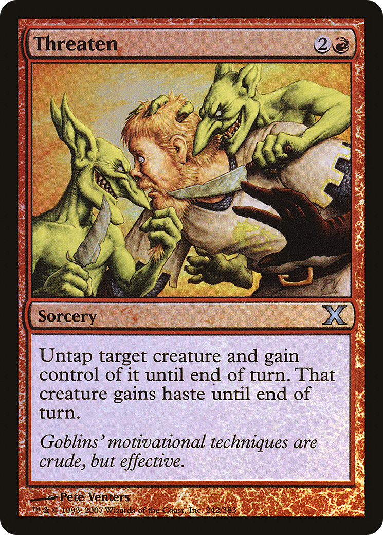 Threaten (10E-242★) - uncommon - Foil