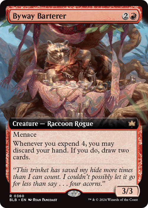 Byway Barterer (BLB-360) - rare: (Extended Art) - Foil