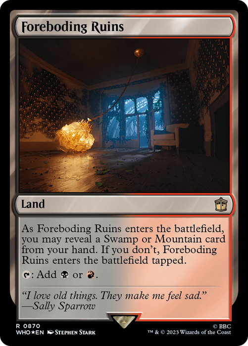 Foreboding Ruins (WHO-870) - rare - Foil
