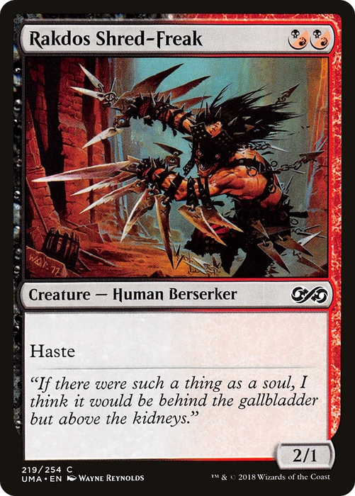 Rakdos Shred-Freak (UMA-219) - common - Foil