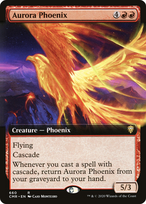 Aurora Phoenix (CMR-660) - rare: (Extended Art) - Foil