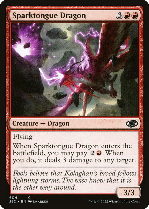 Sparktongue Dragon (J22-604) - common
