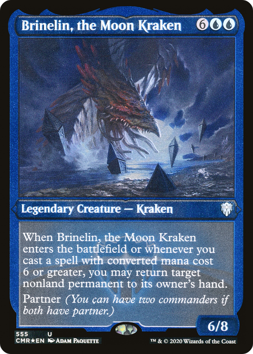 Brinelin, the Moon Kraken (CMR-555) - uncommon - Etched Foil
