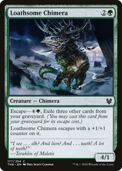 Loathsome Chimera (THB-177) - common - Foil