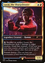 Bjorna, Nightfall Alchemist (SLD-344) - rare / Lucas, the Sharpshooter - Foil