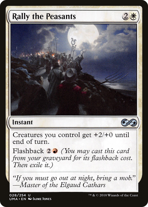 Rally the Peasants (UMA-028) - uncommon - Foil
