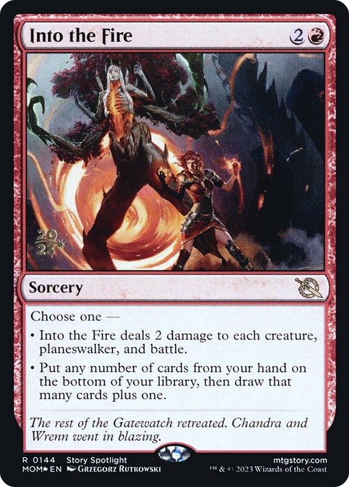 Into the Fire (PRE-144S) - rare - Foil