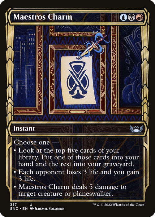 Maestros Charm (SNC-317) - uncommon: (Showcase) - Foil