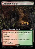 Sheltered Thicket (WHO-514) - rare: (Extended Art) - Foil