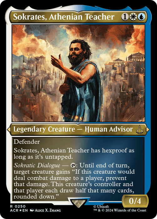 Sokrates, Athenian Teacher (ACR-250) - rare - Etched Foil
