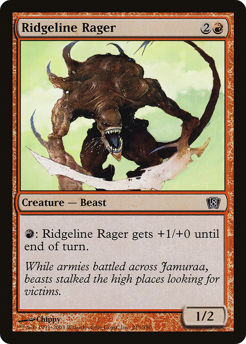 Ridgeline Rager (8ED-215★) - common - Foil