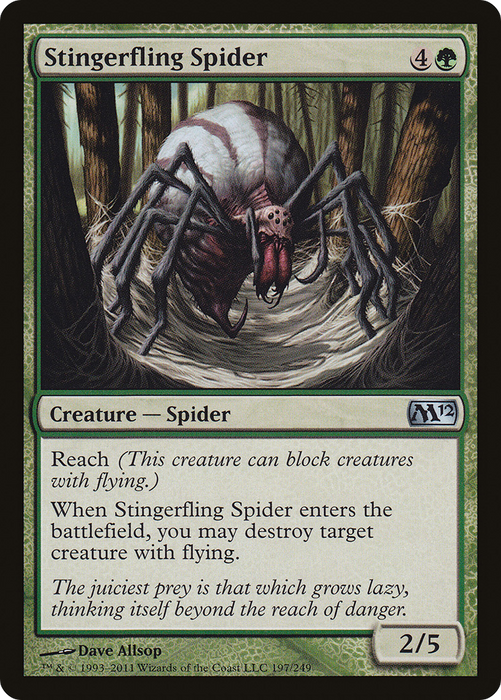 Stingerfling Spider (M12-197) - uncommon