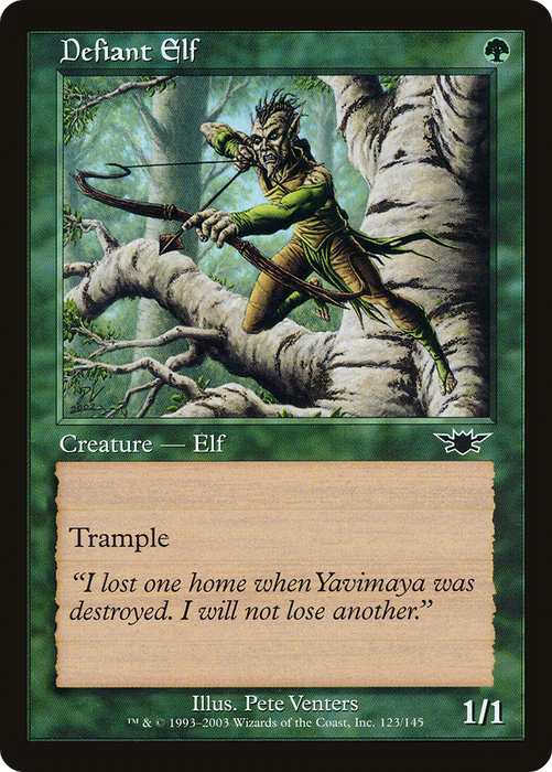 Defiant Elf (LGN-123) - common - Foil