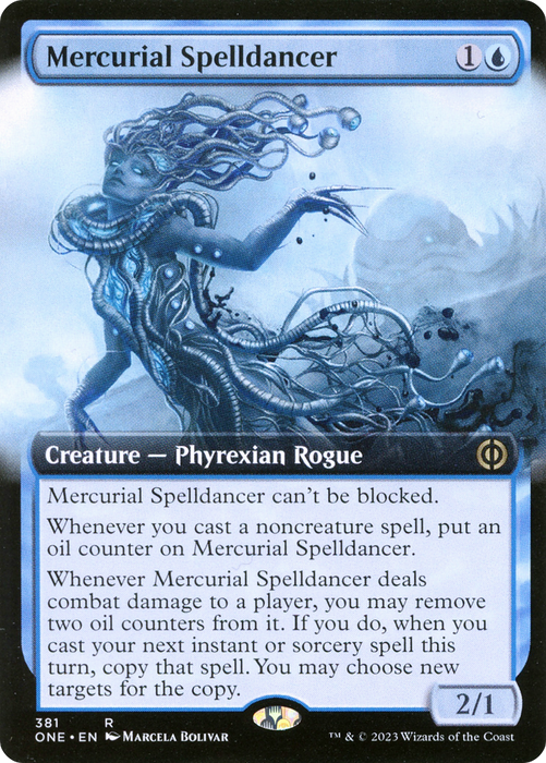 Mercurial Spelldancer (ONE-381) - rare: (Extended Art) - Foil