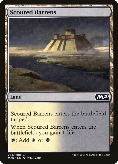 Scoured Barrens (M20-251) - common - Foil