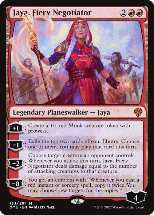 Jaya, Fiery Negotiator (DMU-133) - mythic