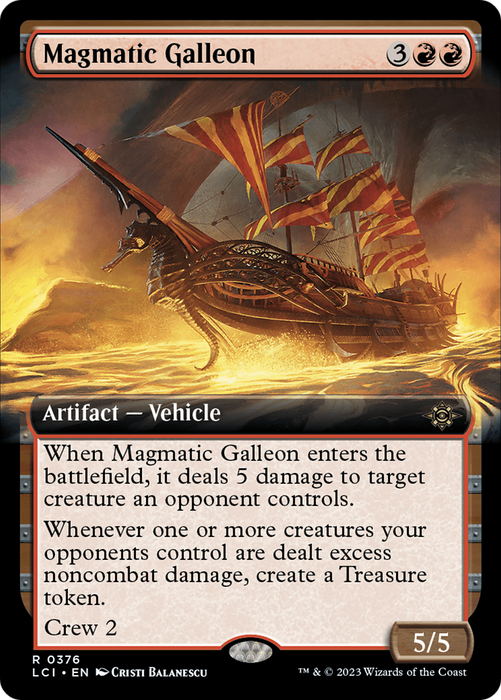 Magmatic Galleon (LCI-376) - rare: (Extended Art)