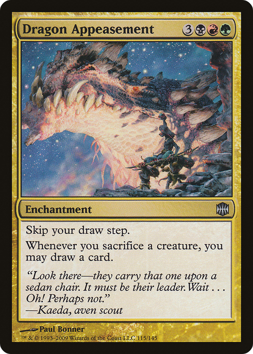 Dragon Appeasement (ARB-115) - uncommon - Foil