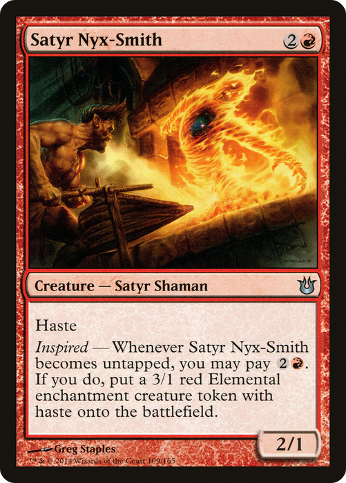 Satyr Nyx-Smith (BNG-109) - uncommon - Foil